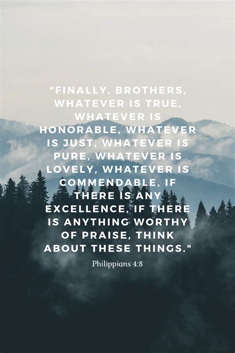 Philippians 4:8 ESV .